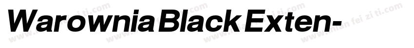 Warownia Black Exten字体转换